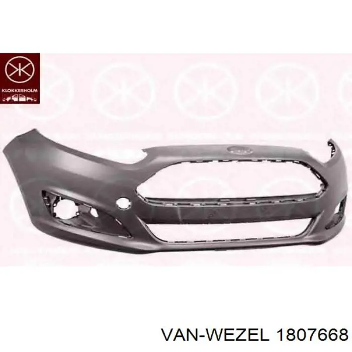 1807668 VAN Wezel soporte de radiador completo