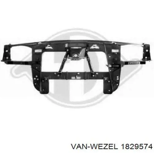 1829574 VAN Wezel parachoques delantero