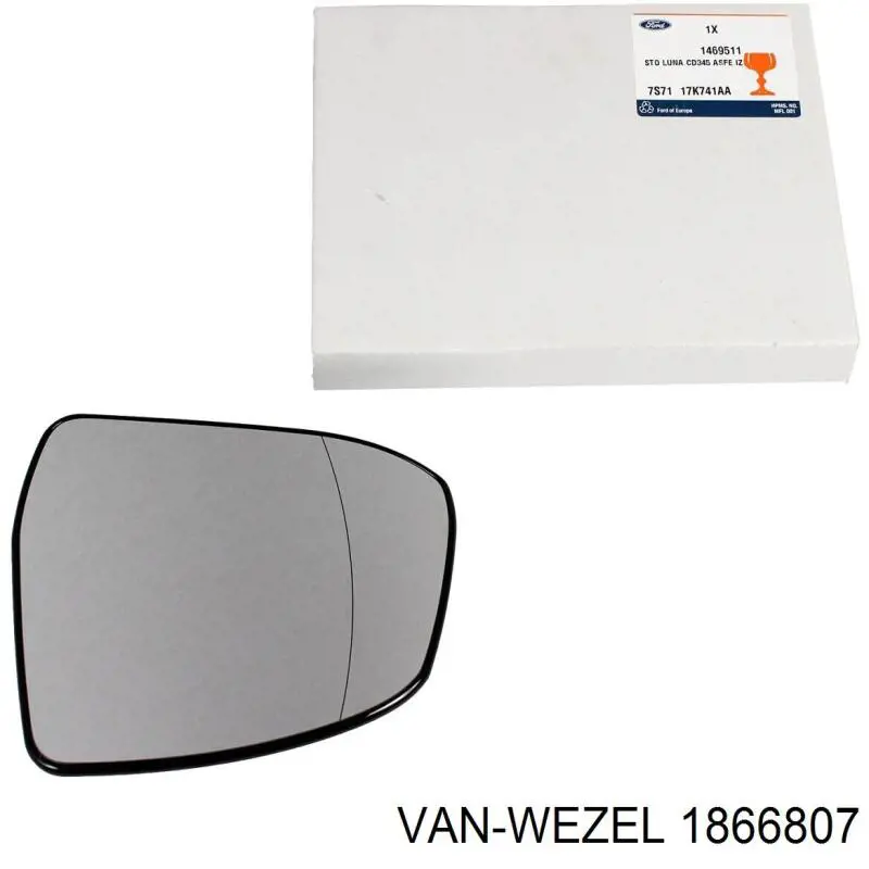 1866807 VAN Wezel espejo retrovisor izquierdo