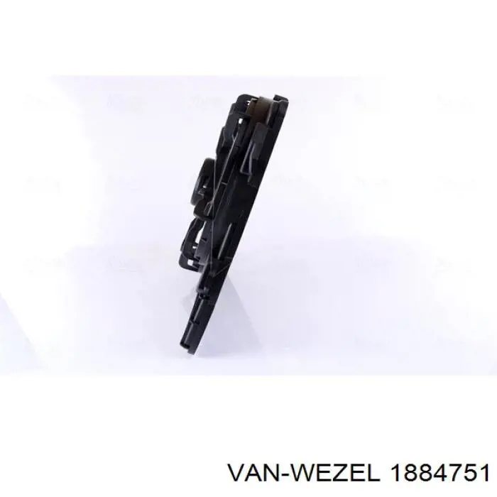 1884751 VAN Wezel difusor de radiador, ventilador de refrigeración, condensador del aire acondicionado, completo con motor y rodete