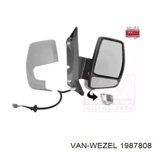 1987808 VAN Wezel espejo retrovisor derecho