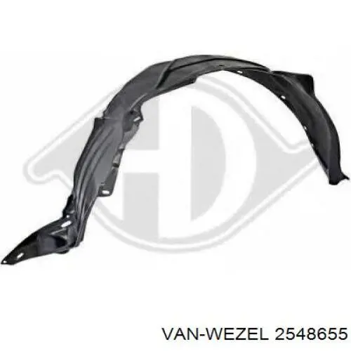 2548655 VAN Wezel guardabarros delantero izquierdo