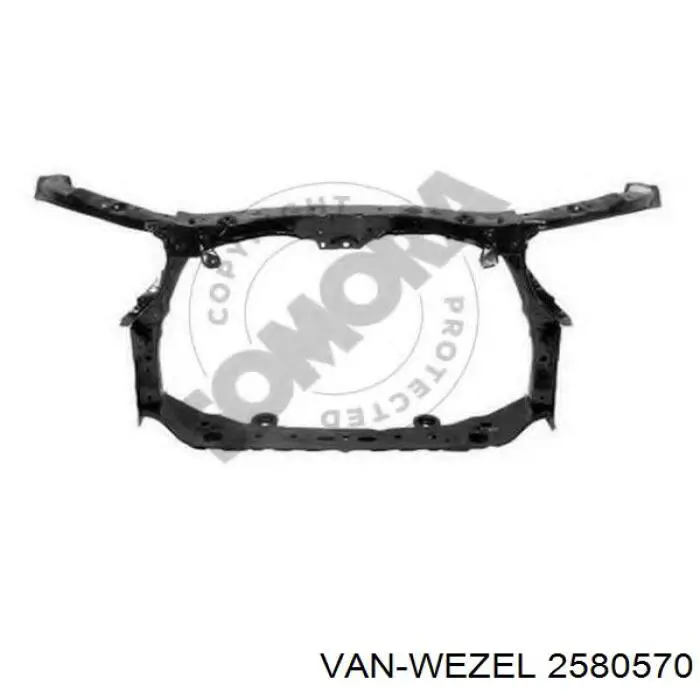 2580570 VAN Wezel parachoques delantero