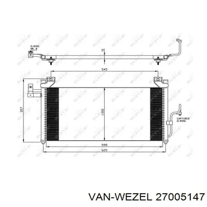 27005147 VAN Wezel condensador aire acondicionado