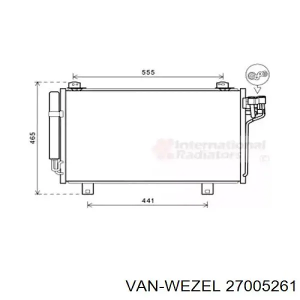 27005261 VAN Wezel condensador aire acondicionado