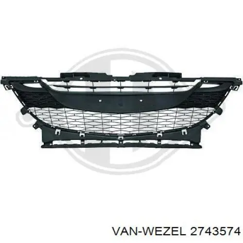 2743574 VAN Wezel parachoques delantero