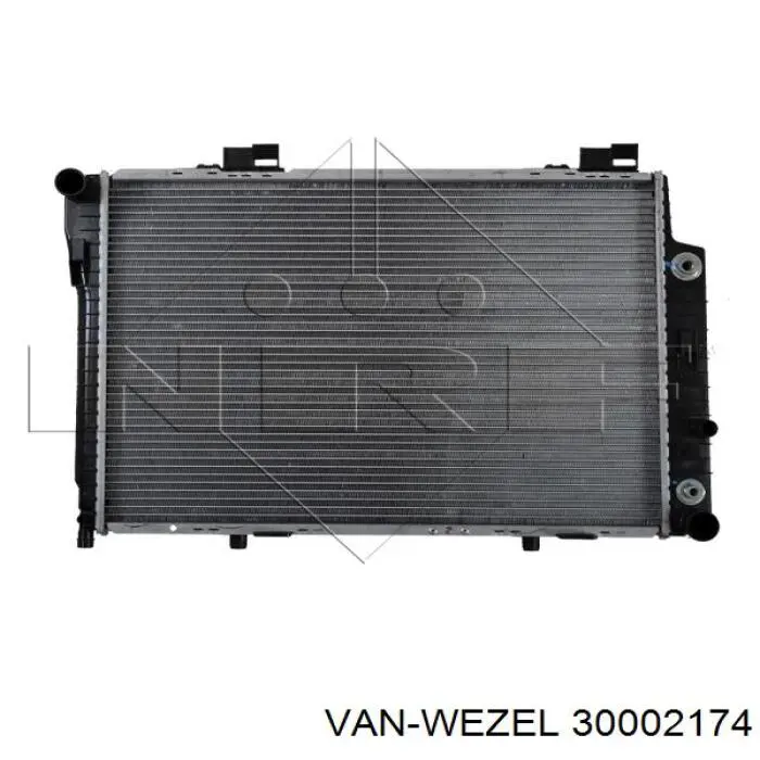 30002174 VAN Wezel radiador refrigeración del motor