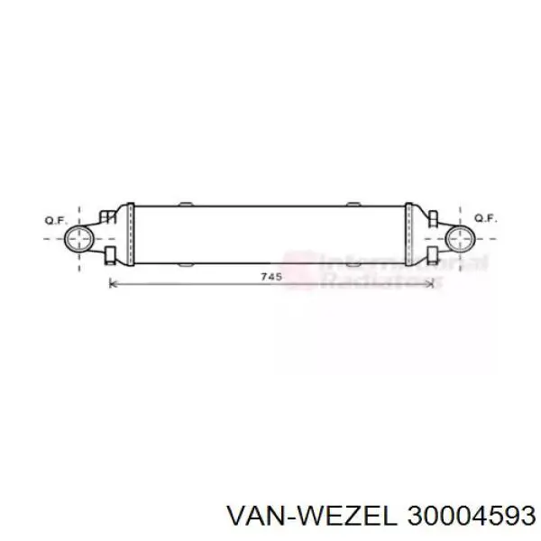 Comprar 30004593 VAN Wezel Turbo intercooler