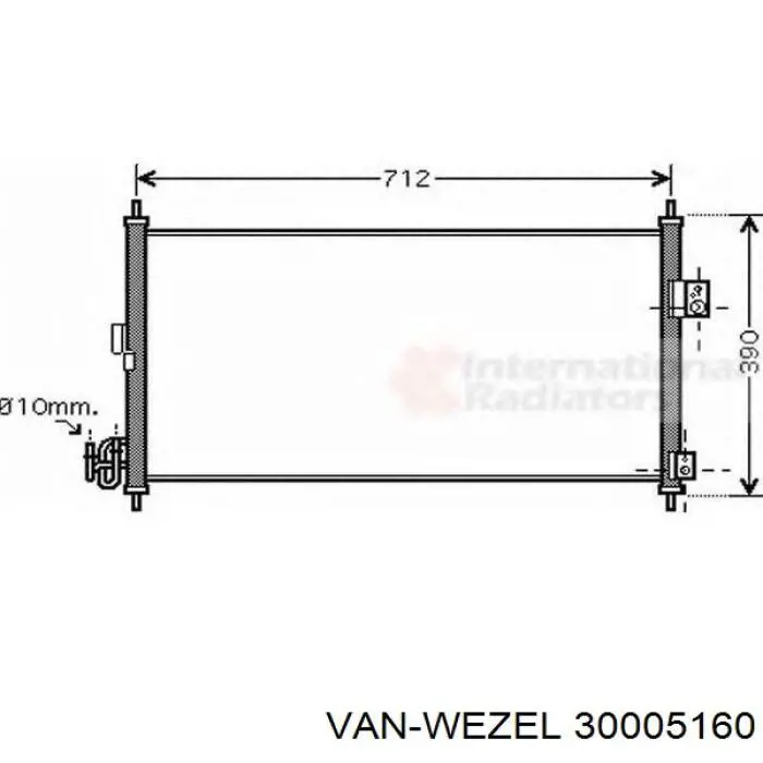 30005160 VAN Wezel condensador aire acondicionado