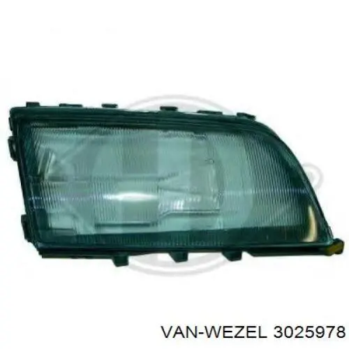 3025978 VAN Wezel cristal de faro derecho