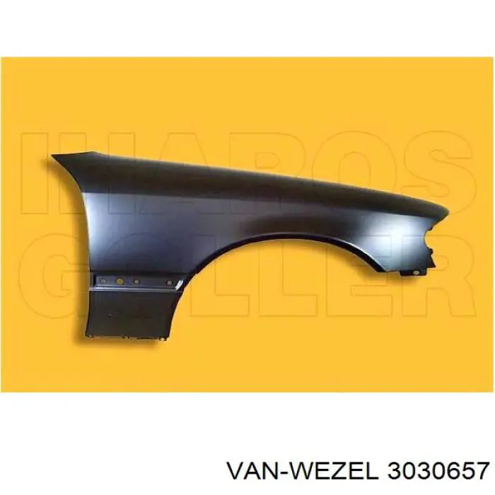 3030657 VAN Wezel guardabarros delantero izquierdo