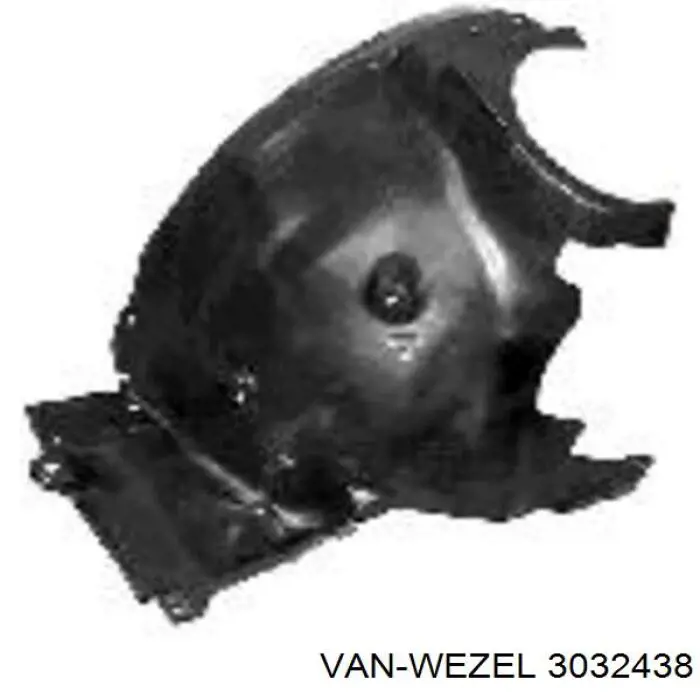 3032438 VAN Wezel guardabarros interior, aleta delantera, derecho delantero