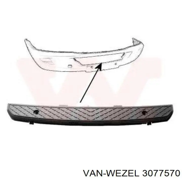 3077570 VAN Wezel paragolpes delantero