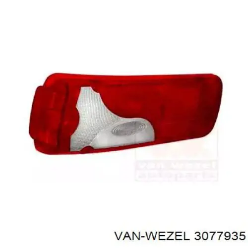 Cristal de luz trasera izquierda VAN Wezel 3077935 precio, desde 21,18 EUR