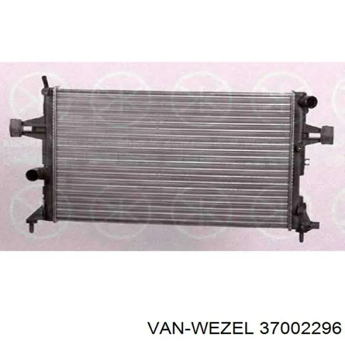 Radiador 37002296 VAN Wezel