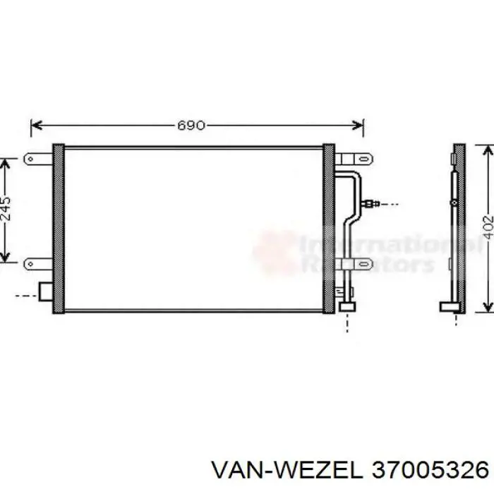 Aire acondicionado capacitor VAN Wezel 37005326 precio, desde 47,92 EUR
