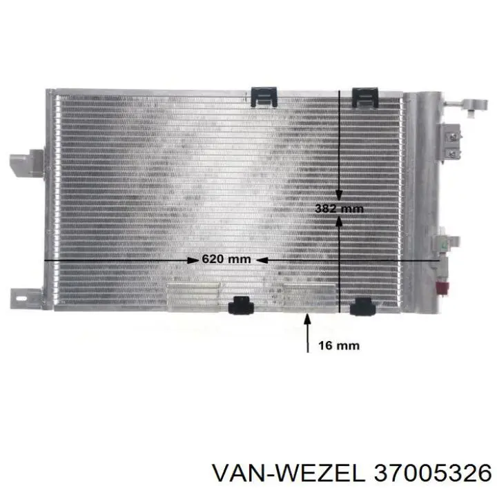 Comprar 37005326 VAN Wezel Condensador de aire acondicionado