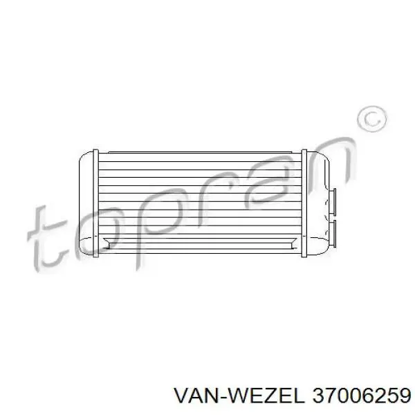 Radiador de calefacción Opel Astra L35