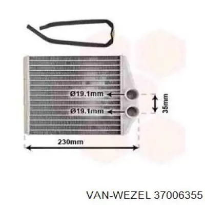 37006355 VAN Wezel radiador de calefacción