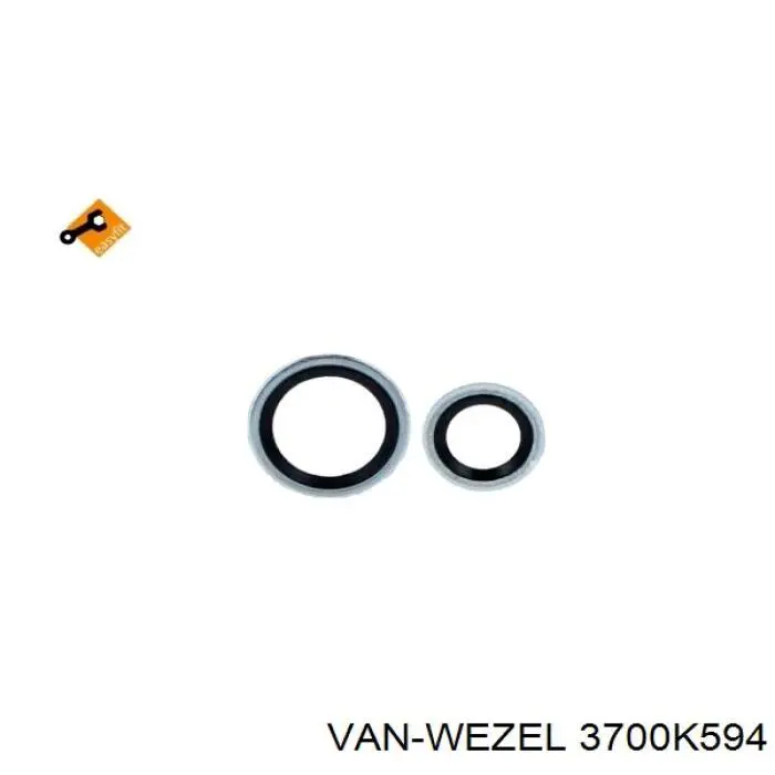 Compresor de aire acondicionado 3700K594 VAN Wezel