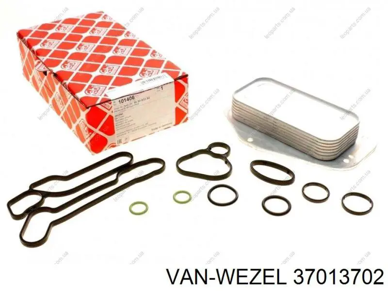 Enfriador de aceite  VAN Wezel 37013702