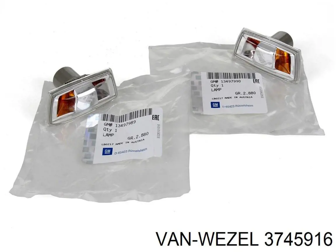 3745916 VAN Wezel luz intermitente guardabarros izquierdo