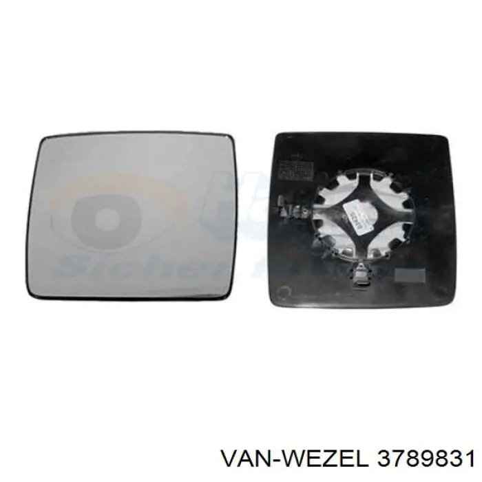 3789831 VAN Wezel cristal de espejo retrovisor exterior izquierdo