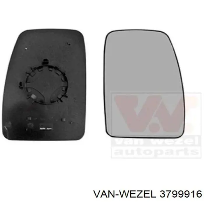 3799916 VAN Wezel luz intermitente de retrovisor exterior derecho