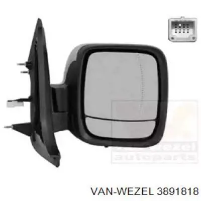 3891818 VAN Wezel espejo retrovisor derecho