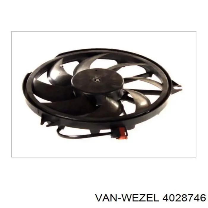 4028746 VAN Wezel ventilador (rodete +motor refrigeración del motor con electromotor completo)