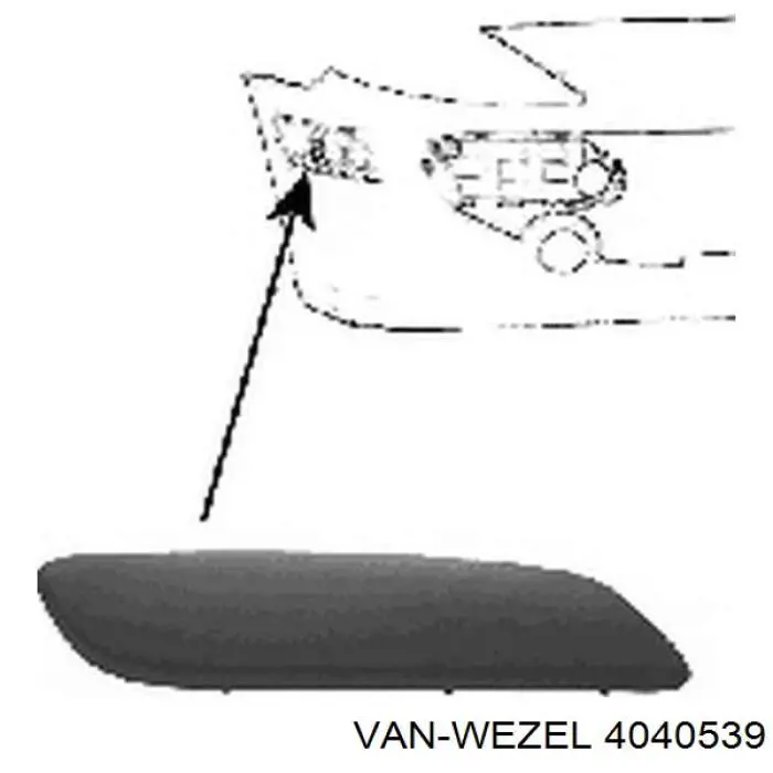 Relleno de parachoques trasero Peugeot 307 (3A, 3C)