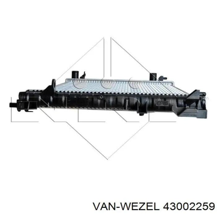 43002259 VAN Wezel radiador refrigeración del motor