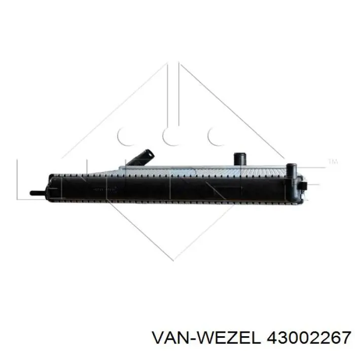 43002267 VAN Wezel radiador refrigeración del motor