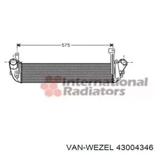 Comprar 43004346 VAN Wezel Turbo intercooler