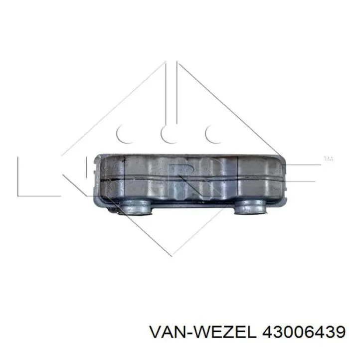 43006439 VAN Wezel Radiador interior