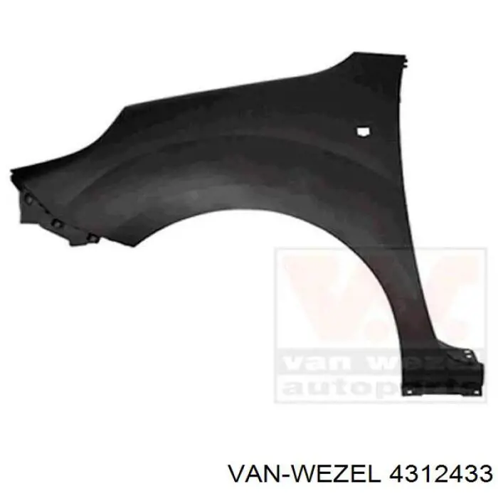 Guardalodos delantero izquierdo VAN Wezel 4312433 precio, desde 23,46 EUR