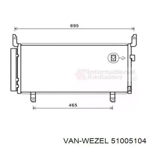 51005104 VAN Wezel condensador aire acondicionado