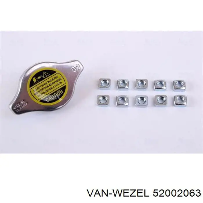 52002063 VAN Wezel radiador refrigeración del motor