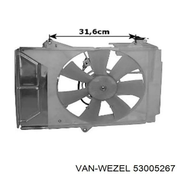 53005267 VAN Wezel condensador aire acondicionado