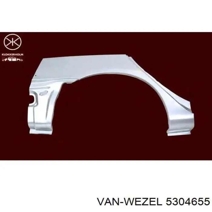 5304655 VAN Wezel guardabarros delantero izquierdo