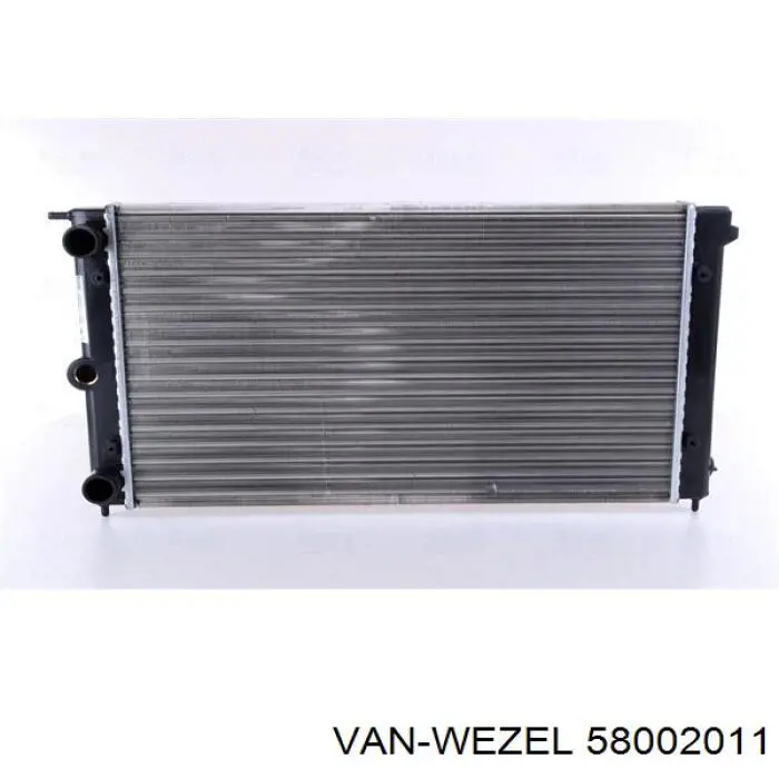 58002011 VAN Wezel radiador refrigeración del motor