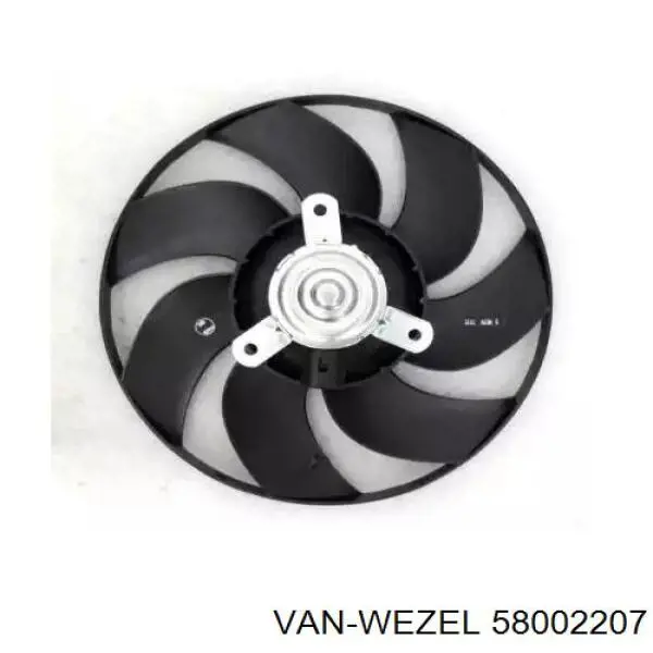 58002207 VAN Wezel radiador refrigeración del motor