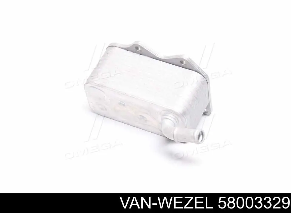 58003329 VAN Wezel radiador de aceite, bajo de filtro