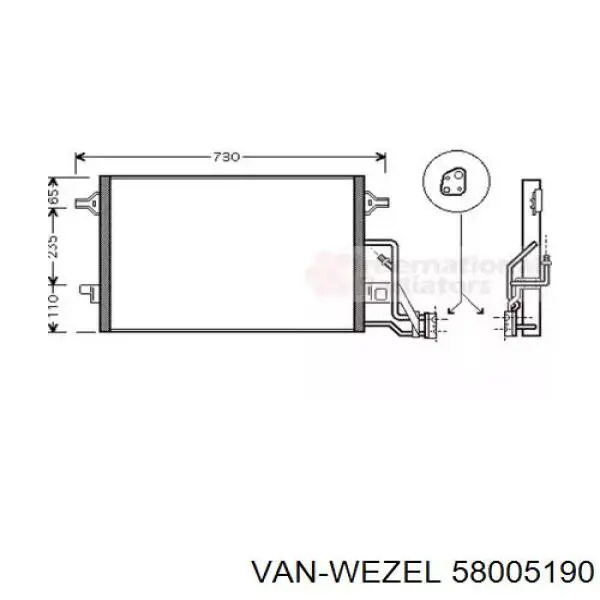 Comprar 3B7260403A VAG Condensador de aire acondicionado
