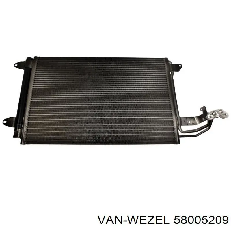 Condensador aire acondicionado VAN WEZEL 58005209