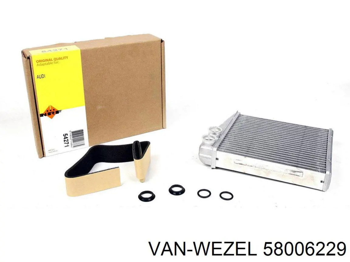 Radiador calefacción 58006229 VAN Wezel