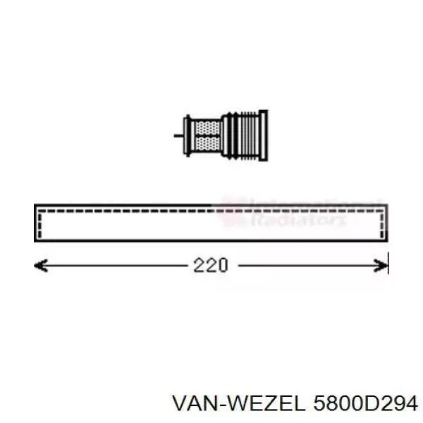 Comprar 5800D294 VAN Wezel Filtro secador de aire acondicionado
