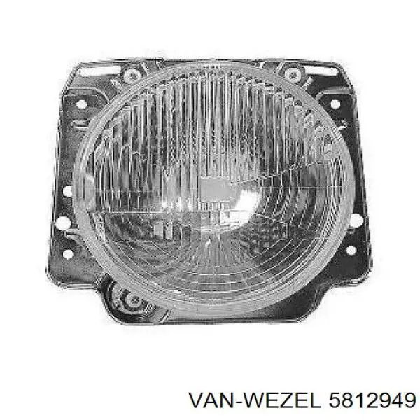 5812949 VAN Wezel lámpara, faro, izquierda/derecha