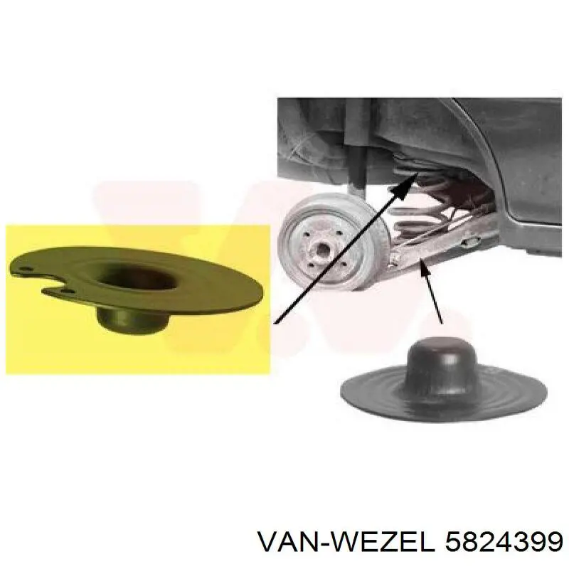 Aislador de resorte trasero superior VAG 6N0512113 precio, desde 15,21 EUR