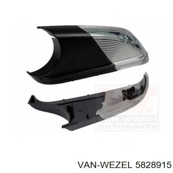 Luz intermitente de espejo retrovisor izquierdo 5828915 VAN Wezel
